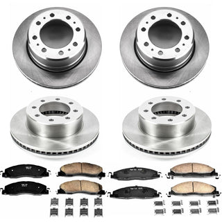 PowerStop Autospecialty Brake Kit (FRONT & REAR): Ram 3500 13-18 6.7L Diesel/6.4L