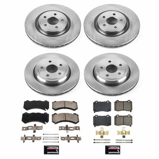 PowerStop Brake Kit (FRONT & REAR): Dodge Durango 18-20 6.4L, Jeep Grand Cherokee 18-21 6.4L