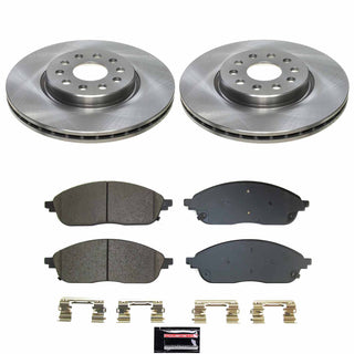 PowerStop Z17 Evolution Plus Ceramic Brake Kit (FRONT): Jeep Grand Cherokee 21-24 5.7L/3.6L/2.0L w/ Hardware