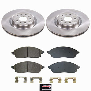 PowerStop Z17 Evolution Plus Ceramic Brake Kit (FRONT): Jeep Grand Cherokee 22-24 5.7L/3.6L/2.0L w/ SS Hardware