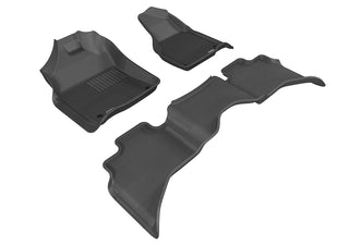 3D MAXpider ACE Kagu Floormats (Black, Both Rows): Ram 1500 Quad Cab 2012 - 2018