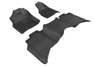 3D MAXpider ACE Kagu Floormats (Black, Both Rows): Ram Crew Cab 2012 - 2018 (1500, 2500, 3500)