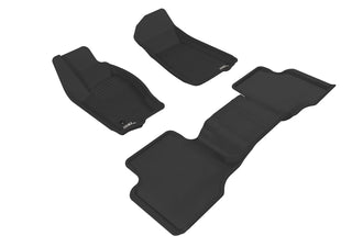 3D MAXpider ACE Kagu Floormats (Black, Both Rows): Jeep Grand Cherokee 2005 - 2010