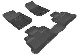 3D MAXpider ACE Kagu Floormats (Black, Both Rows): Jeep Wrangler JK Unlimited 2007 - 2013