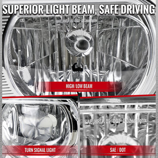 Spec D Projector Halo Headlights (Chrome w/ OUT Bulb): Dodge Challenger 2008 - 2014