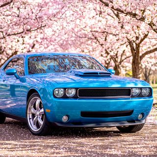 Spec D Projector Halo Headlights (Chrome w/ OUT Bulb): Dodge Challenger 2008 - 2014