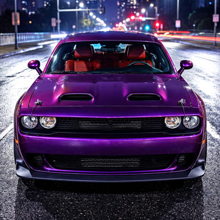 Spec D Projector Halo Headlights (Chrome w/ OUT Bulb): Dodge Challenger 2008 - 2014