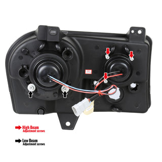 Spec D Projector Halo Headlights (Chrome): Chrysler 300 2005 - 2010