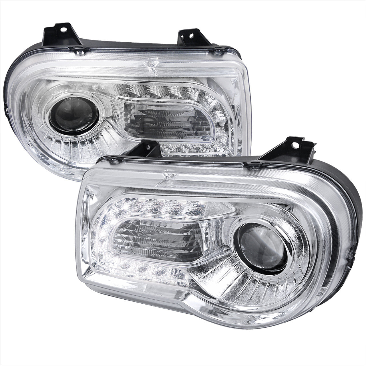 Spec D LED HeadLights (Chrome): Chrysler 300C 2005 - 2010