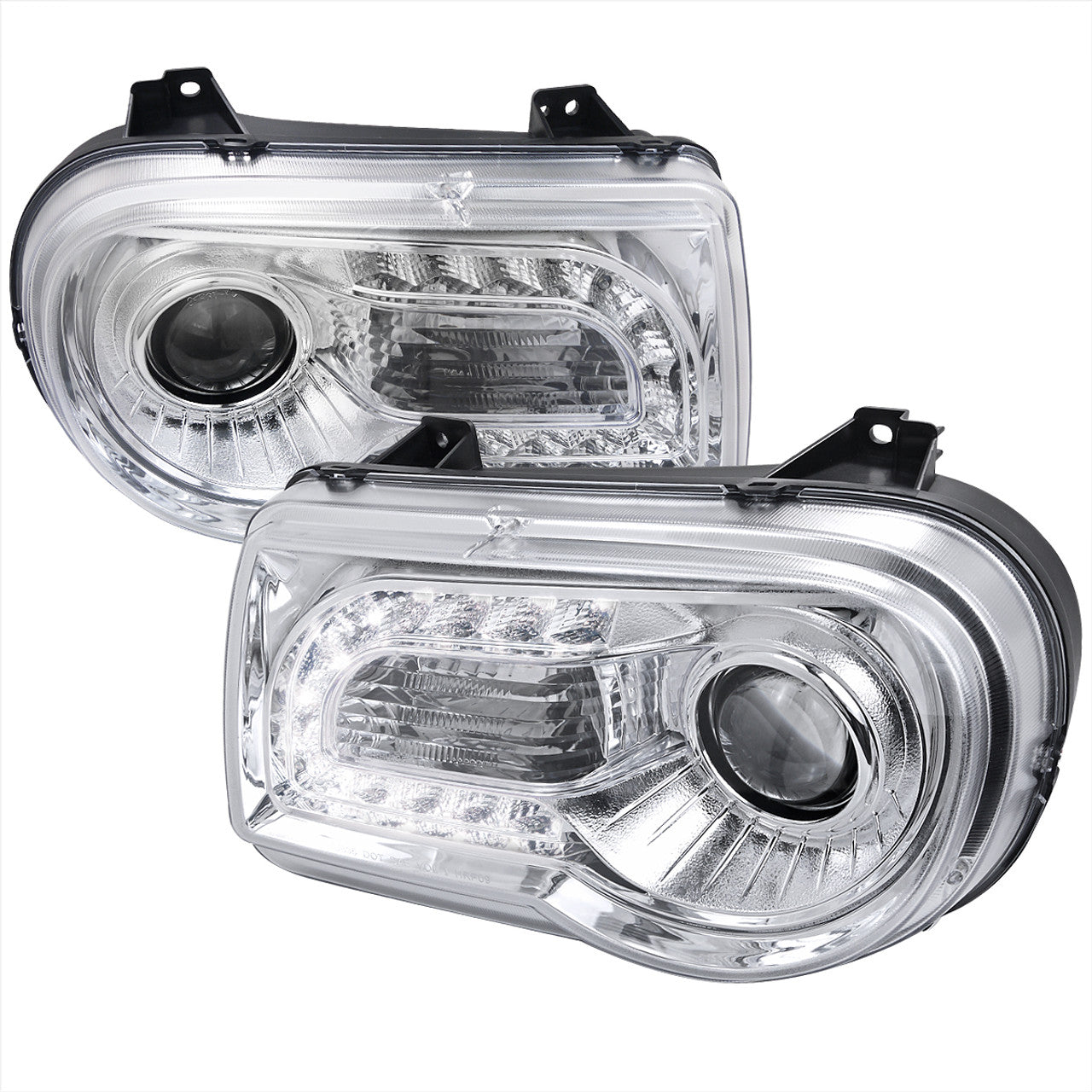 Spec D LED Headlights (Chrome): Chrysler 300C 2005 - 2010