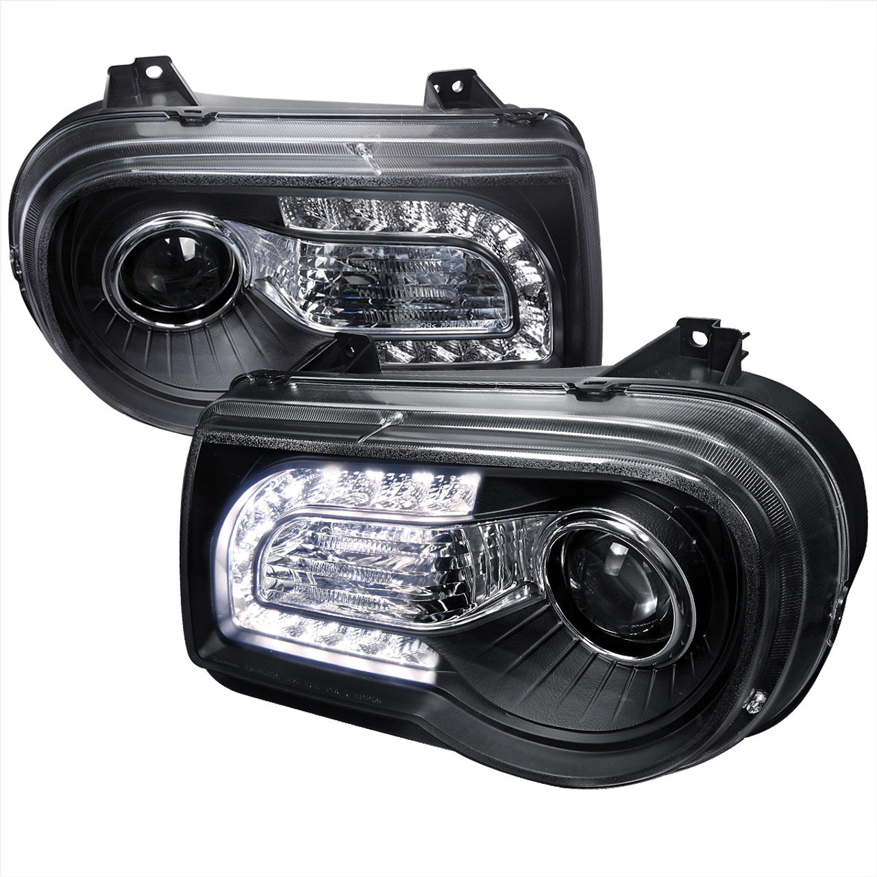Spec D LED HeadLights (Black): Chrysler 300C 2005 - 2010