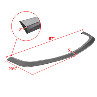 Spec D Front Bumper Lip (Matte Black): Dodge Challenger SXT 2015 - 2021