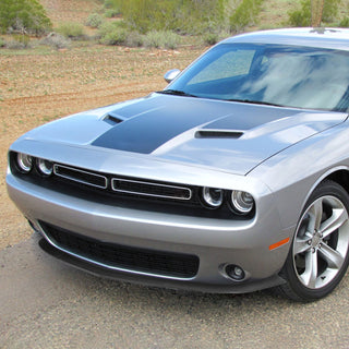 Spec D Front Bumper Lip (Matte Black): Dodge Challenger SXT 2015 - 2021