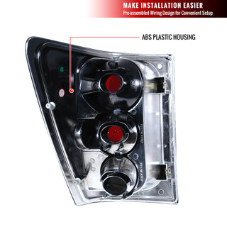 Spec D Altezza Tail Lights (Chrome): Jeep Grand Cherokee 2005 - 2006