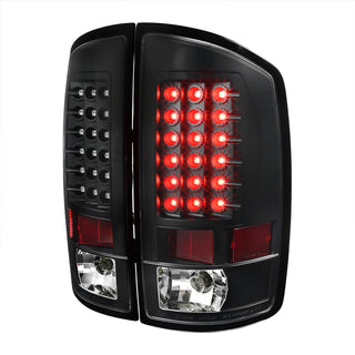 Spec D LED Tail Lights (Black, Version 2): Dodge Ram 2002 - 2005
