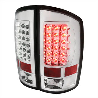 Spec D LED Tail Lights (Chrome): Dodge Ram 2007 - 2009