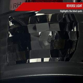 Spec D LED Tail Lights (Smoke, G2): Dodge Ram 2007 - 2009