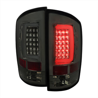Spec D LED Tail Lights (Smoke, G2): Dodge Ram 2007 - 2009