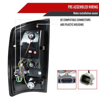 Spec D LED Tail Lights (Smoke): Dodge Ram 2007 - 2009