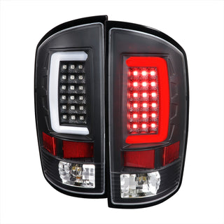 Spec D LED Tail Lights (Matte Black): Dodge Ram 2007 - 2009