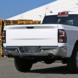 Spec D LED Tail Lights (Black w/ White LED Bar): Dodge Ram 2009 - 2018