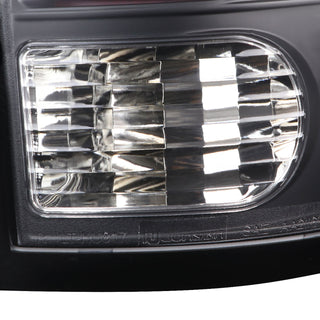 Spec D LED Tail Lights (Black w/ White LED Bar): Dodge Ram 2009 - 2018