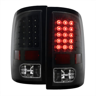 Spec D LED Tail Lights (Black, Version 2): Dodge Ram 2009 - 2018