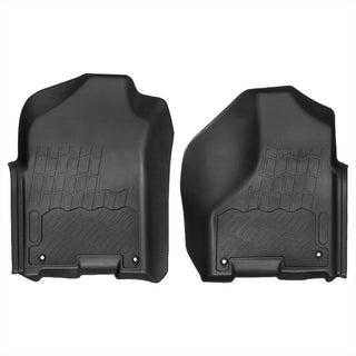 Spec D HD Rubber Front Floor Mats 2 PC: Dodge Ram Quad Cab 1500 2009-2018