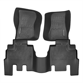 Spec D HD Rubber Floor Mats 3PC: Jeep Wrangler JK 2014-2018 3.6L / 2.0L Turbo