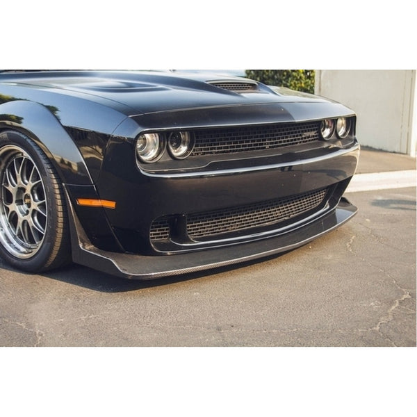 APR Carbon Fiber Front Lip: Dodge Challenger SRT Hellcat & Redeye 2015 - 2023 (Widebody ONLY)