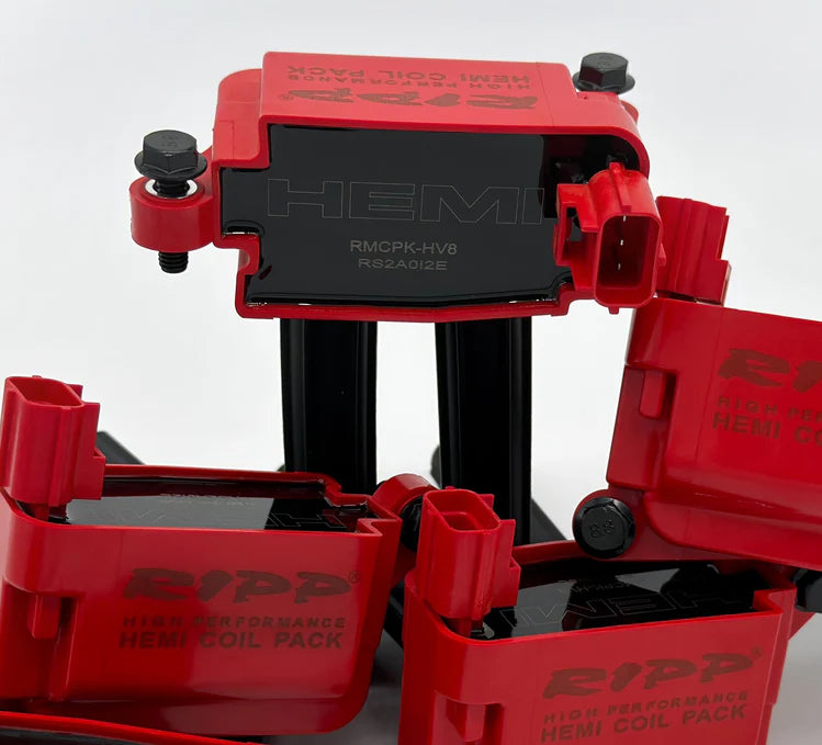 Ripp HEMI High Performance Coil Packs: Chrysler / Dodge / Jeep / Ram 5.7L Hemi, 6.1L SRT8, 6.4L 392 & 6.2L Hellcat 2005 - 2025
