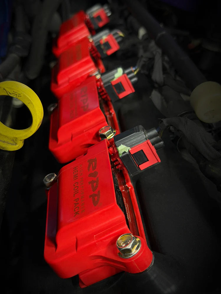 Ripp HEMI High Performance Coil Packs: Chrysler / Dodge / Jeep / Ram 5.7L Hemi, 6.1L SRT8, 6.4L 392 & 6.2L Hellcat 2005 - 2025