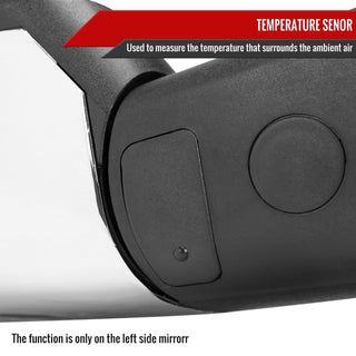 Spec D Driver Mirror w/ Turn Signal Light & Puddle Light (Auto-Fold, Chrome): Ram 2013 - 2018