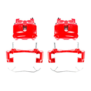 PowerStop Red Calipers (FRONT): Jeep Grand Cherokee 99-02 w/ Brackets