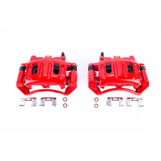 PowerStop Calipers (FRONT): Dodge Dakota 03-04 w/ Red