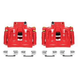 PowerStop Red Calipers (FRONT): Chrysler 300 / Dodge Challenger / Charger 12-21 5.7L/3.6L w/ Bracket