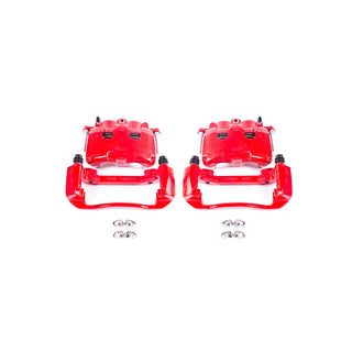 PowerStop Red Calipers (FRONT): Dodge Dakota 05-08 5.7L Hemi, Dodge Ram 1500 06-08 5.7L/3.7L w/ Brackets