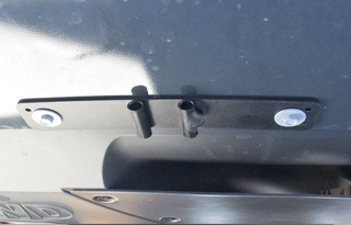 Sto N Sho Quick Release Front License Plate Bracket: Dodge Durango 6.2L Hellcat 2021 - 2025 (WITH Adaptive Cruise)