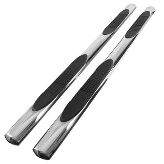 Spec D 4" Chrome SS Side Step Nerf Bars: Dodge RAM 1500 / RAM 2500 / RAM 3500 2009-2024