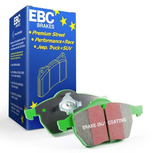 EBC Greenstuff Front Brake Pads: Dodge Dakota 2.5L 2WD 2000 - 2002