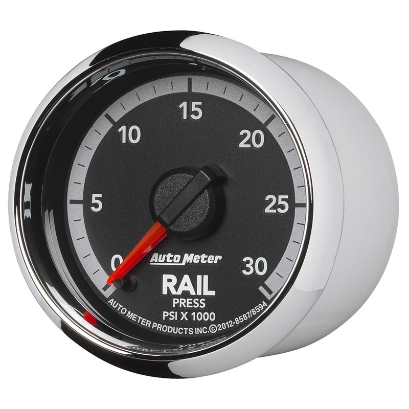AutoMeter Factory Match Fuel Rail Pressure Gauge 2-1/16in: Dodge Ram 2500 / Ram 3500 2003 - 2010