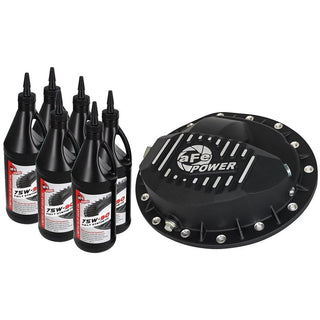 aFe Pro Series Front Differential Cover Kit: Dodge Ram 2500 / Ram 3500 2003 - 2010 w/ Machined Fins and Gear Oil