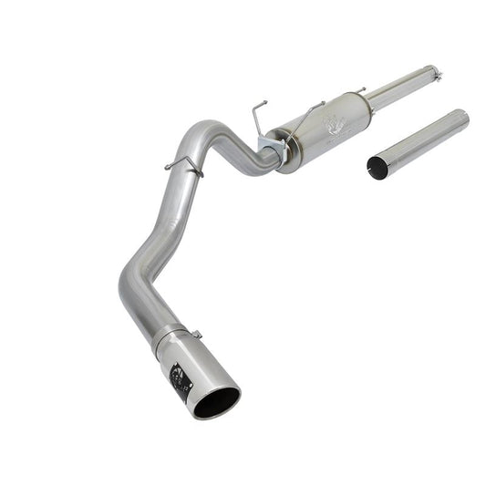 aFe Large Bore-HD Cat-Back Exhaust System: Dodge Ram 2500 / Ram 3500 2003 - 2004 w/ Polished Tip