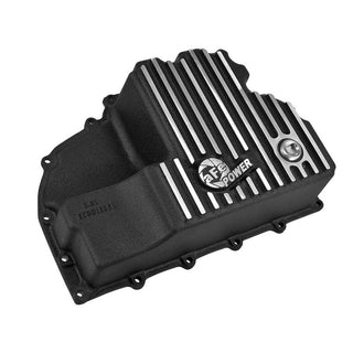 aFe Pro Series Engine Oil Pan Black w/ Machined Fins