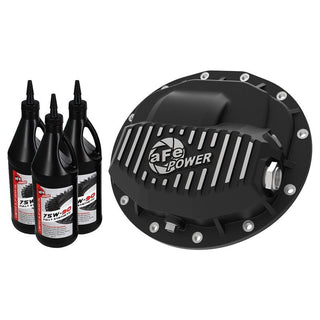 aFe Pro Series Front Differential Cover: w/ Machined Fins and Gear Oil