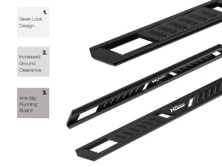 APS A Series Running Boards (Pair) Quad Cab: Dodge Ram 1500 2009 - 2018