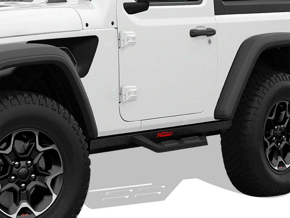 APS Side Armor DS Nerf Bars (Pair): Jeep Wrangler JL 2-Door 2018 - 2025