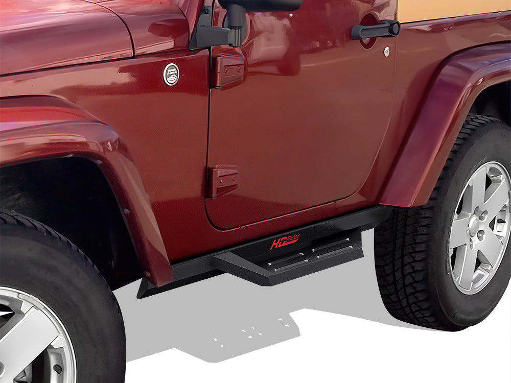 APS Side Armor DS Nerf Bars (Pair): Jeep Wrangler JK 2-Door 2007 - 2018