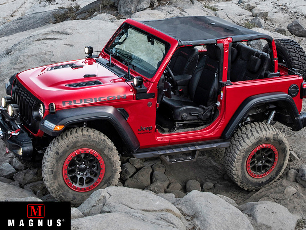 APS Side Armor RS Nerf Bars (Pair): Jeep Wrangler JL 2-Door 2018 - 2025