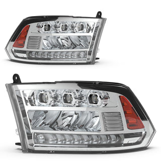 Winjet Headlights w/ Factory LED Position: Fits Ram 2013-2024